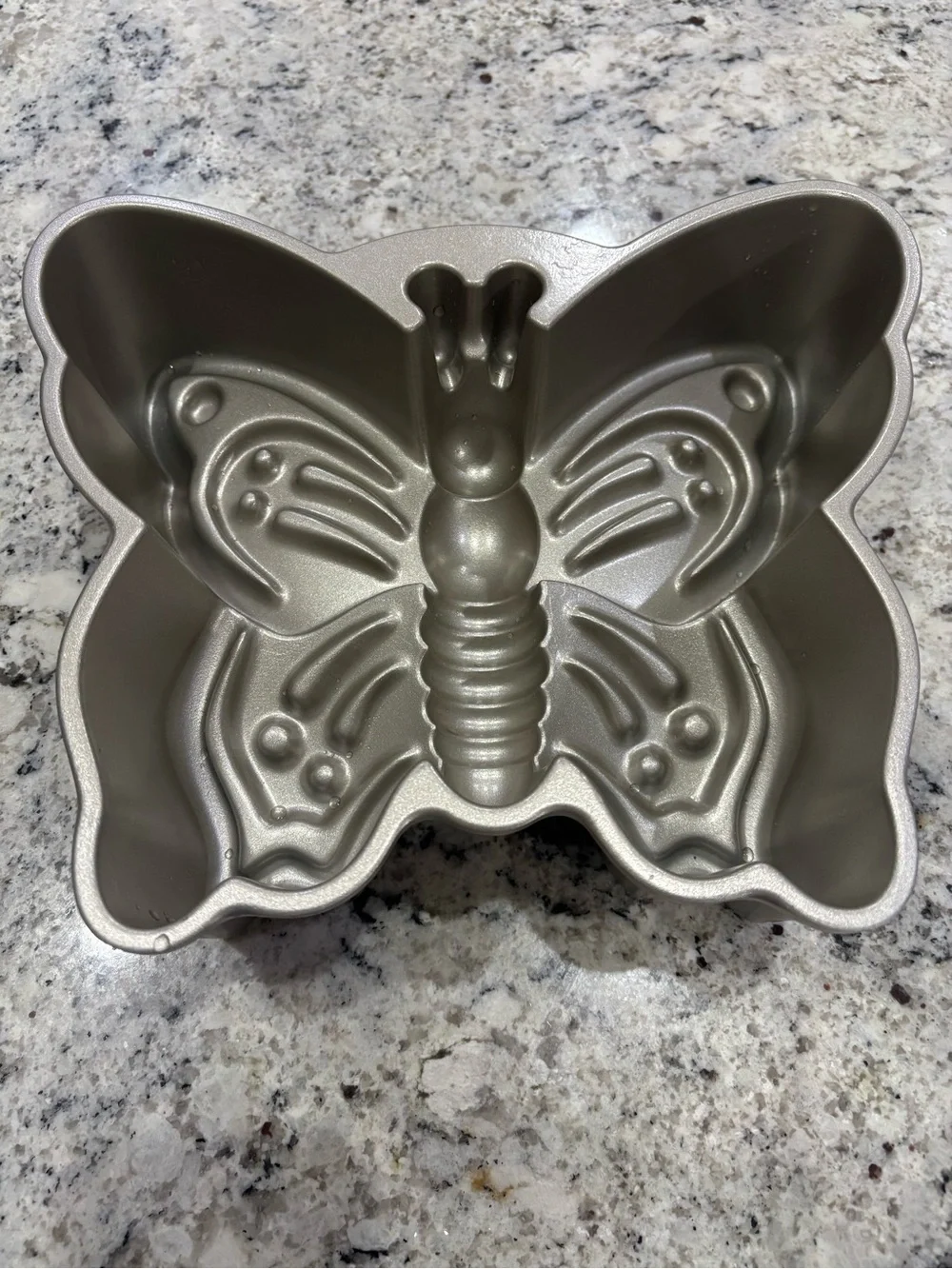 Nordic Ware Platinum Butterfly Cake Pan - 9 Cup Cast Aluminum Mold